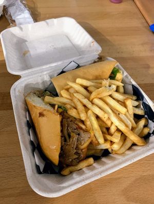 Bistec sandwich at 100% HP in San Juan