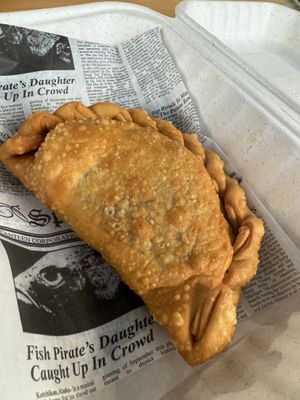 Empanadilla de Carne  #Veganuary at 100% HP in San Juan