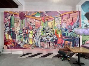 Murals for days have the place a unique feel  at 100% HP in San Juan