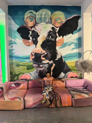 It’s a fun, funky art gallery too!  at 100% HP in San Juan