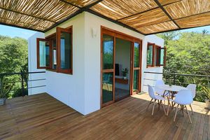 The terrace of one of our suites at Casa Mauna in San Pedro Pochutla