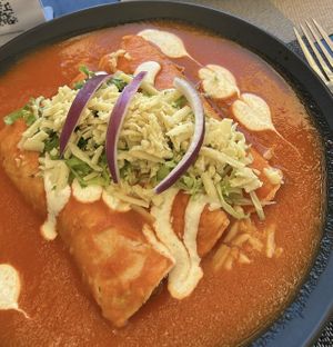 Entomatadas  at Casa Mauna in San Pedro Pochutla