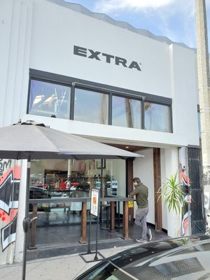 Outside at Extra Market in Los Angeles