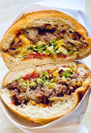 The World Famius Chopped Cheese! at Extra Market in Los Angeles