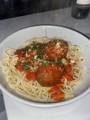 Spaghetti and meatballs  at Sestina - Culver City in Culver City