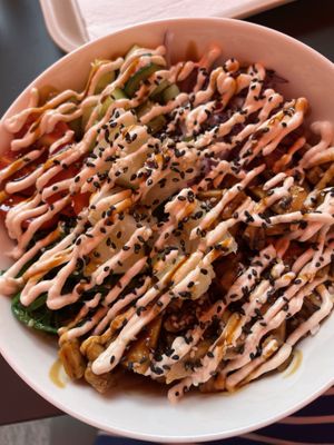 Vegan poke bowl — delicious  at Poké Hut in Tenerife