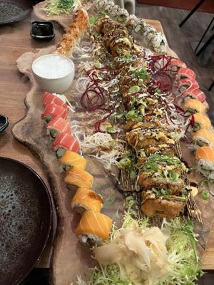 Sehr große Sushi Platte (selbst zusammengestellt)  at Ryu - Vietnamese Streetfood in Augsburg