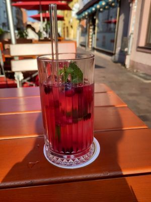 Raspberry sour (non-alcoholic) at Ryu - Vietnamese Streetfood in Augsburg