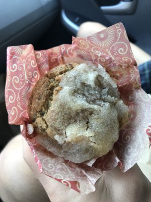 Lemon poppyseed muffin at The Happy Vegan in San Francisco