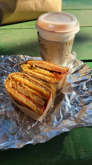 Ult. Brkft Sandwich at The Happy Vegan in San Francisco