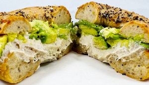 California Bagel at The Happy Vegan in San Francisco