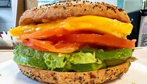 Ultimate Bagel at The Happy Vegan in San Francisco