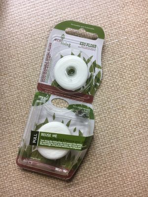 Eco floss at Earthfare in Glastonbury