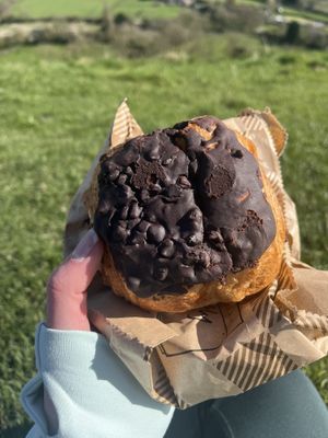 Chocolate pan au chocolat  at Earthfare in Glastonbury