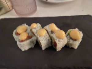 Spicy tuna sushi at PLANTA Queen  in Coconut Grove