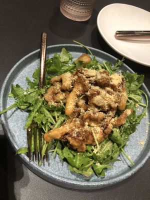 Mushroom salad at PLANTA Queen  in Coconut Grove