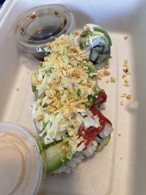 Rainbow roll at PLANTA Queen  in Coconut Grove
