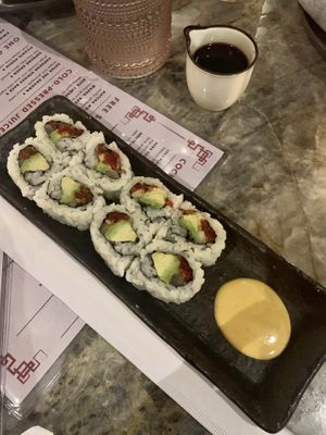 Spicy Tuna Roll - incredible!!  at PLANTA Queen  in Coconut Grove