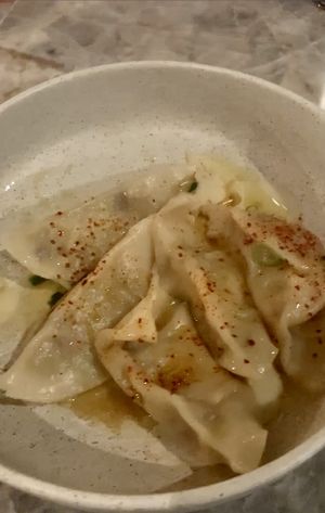 Potato truffle dumplings at PLANTA Queen  in Coconut Grove