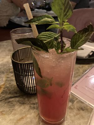 Watermelon Thai mock tail drink (forgot the name) at PLANTA Queen  in Coconut Grove