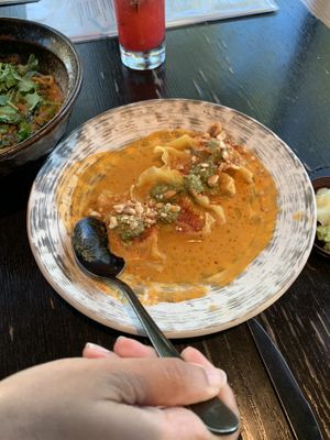 Sweet corn dumplings  at PLANTA Queen  in Coconut Grove