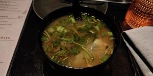 Wonton soup at PLANTA Queen  in Coconut Grove