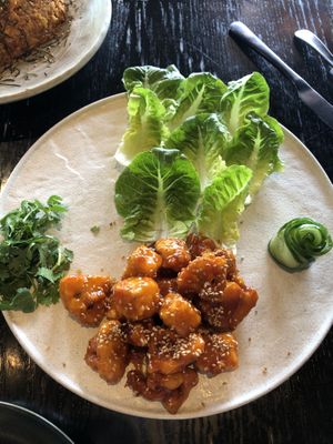 Cauliflower lettuce wraps  at PLANTA Queen  in Coconut Grove