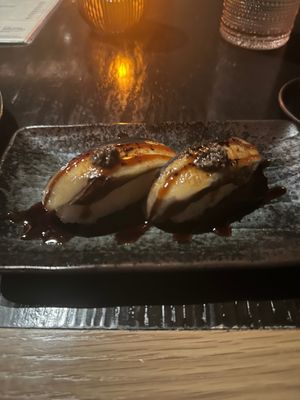 Unagi eggplant nigiri  at PLANTA Queen  in Coconut Grove