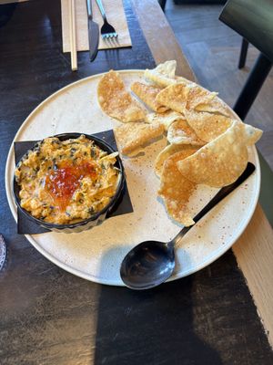 Crab rangoon dip  at PLANTA Queen  in Coconut Grove