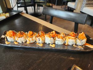 Red dragon at PLANTA Queen  in Coconut Grove