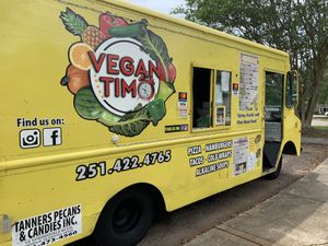 It’s Vegan Time! Parked at a Skatepark.  at Vegan Time Cafe in Stone Mountain