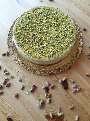Cheesecake al pistacchio at Nativa in Rome