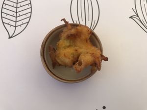 Frittella pumkin & leek  at Nativa in Rome