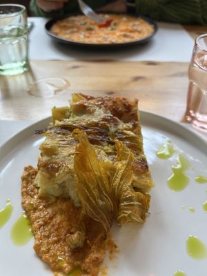 Lasagna and risotto   at Nativa in Rome