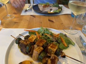 Tofu skewer  at Nativa in Rome