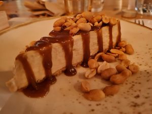 Peanut cheesecake at Nativa in Rome