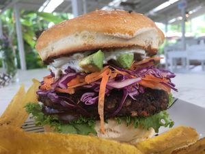 Saina burger  at Soulsurfer in Puerto Viejo De Talamanca