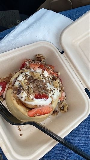 The Cinnamon Roll at Cinnaholic in Cypress