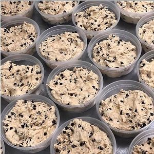 Chocolate Chip Cookie Dough "to go"!  at Cinnaholic in Tulsa