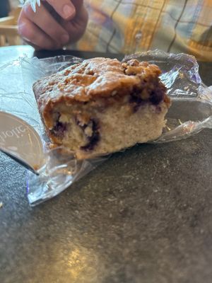 Blueberry coffee cake  at Cinnaholic in Tulsa