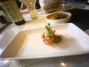 Complementary amuse bouche at Hectors Kitchen in Punta De Mita