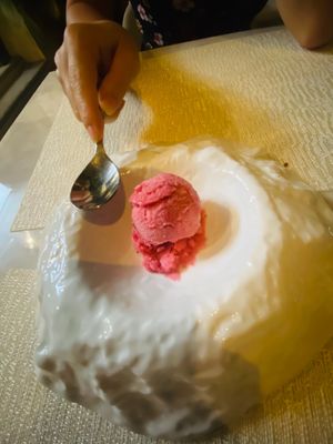 Vegan berry sorbet at Hectors Kitchen in Punta De Mita