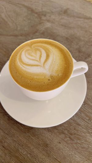 delicioso capuchino  at La Cabra Iluminada in San Miguel De Allende