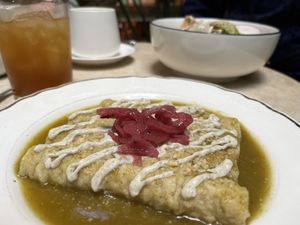 Enchiladas verdes    at La Cabra Iluminada in San Miguel De Allende