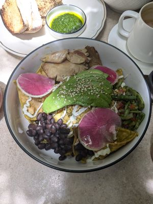 Chilaquiles at La Cabra Iluminada in San Miguel De Allende