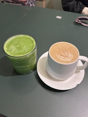 Dirty chai  at La Cabra Iluminada in San Miguel De Allende