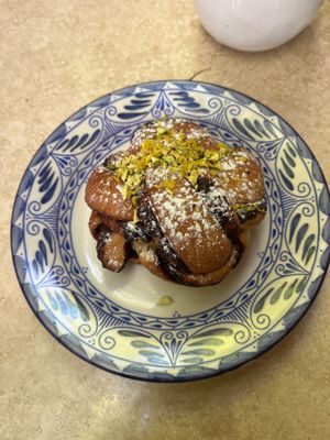Delicious pastry  at La Cabra Iluminada in San Miguel De Allende