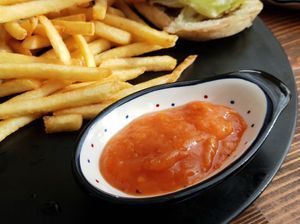 house-made Ketchup!! at Nokum Space - 공간 녹음  in Seoul