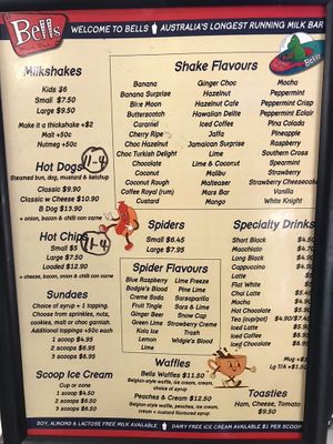   at Bell's Milk Bar in Broken Hill