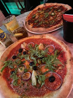 Pizza arti joking me💕 at Vegan Pizza Bar in Rotterdam